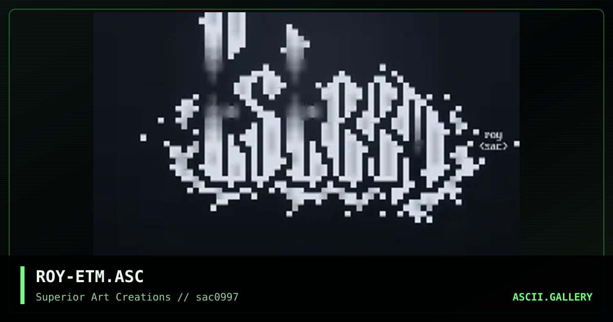 ROY-ETM.ASC, by roy, 1997