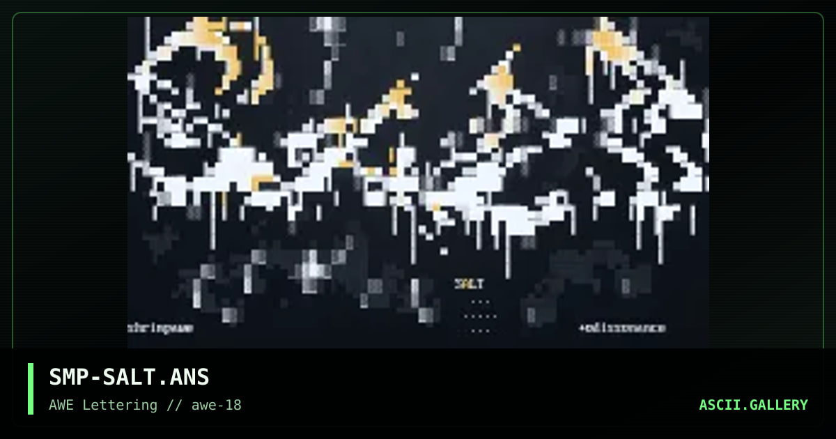 Salt, by shrimp, 1998