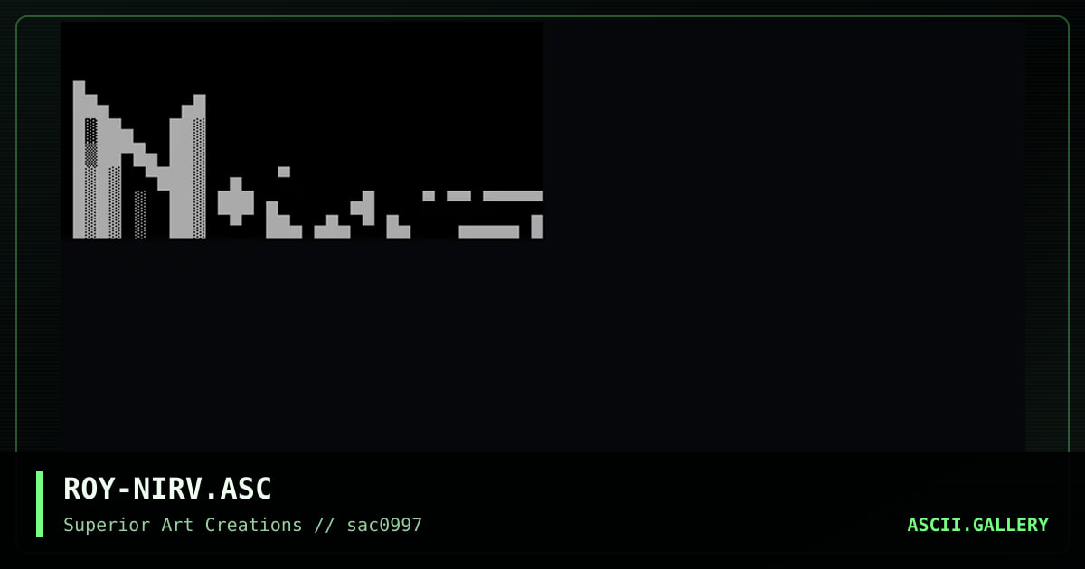 ROY-NIRV.ASC, by roy, 1997