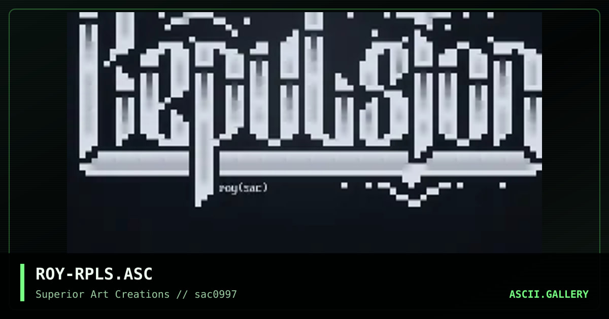 ROY-RPLS.ASC, by roy, 1997