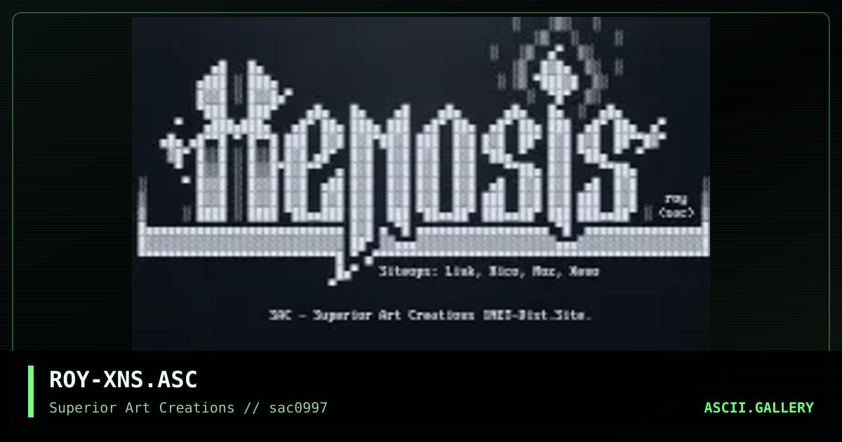 ROY-XNS.ASC, by roy, 1997