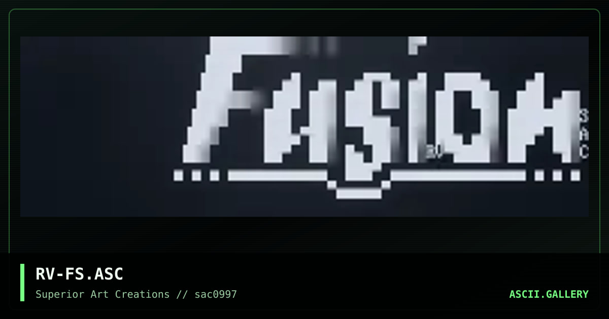RV-FS.ASC, by rave, 1997