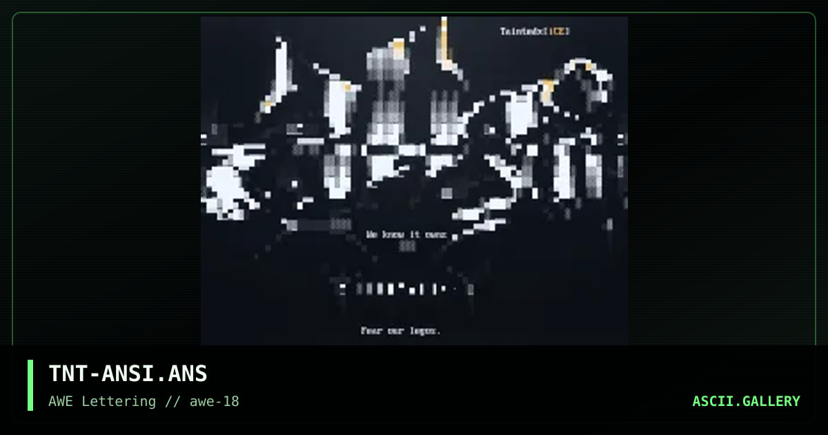 Ansi, by taintedx, 1998