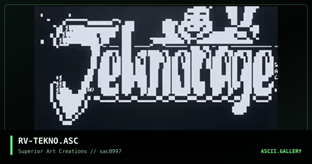 RV-TEKNO.ASC, by rave, 1997