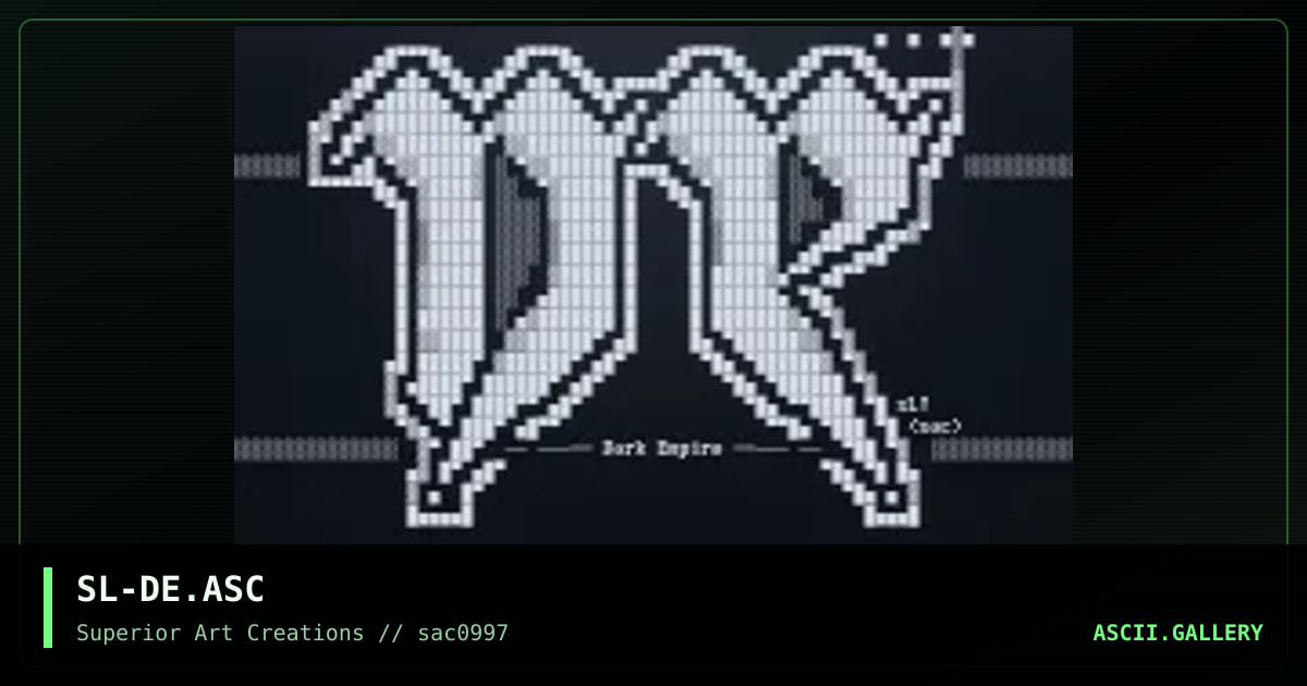 SL-DE.ASC, by strikeligt, 1997