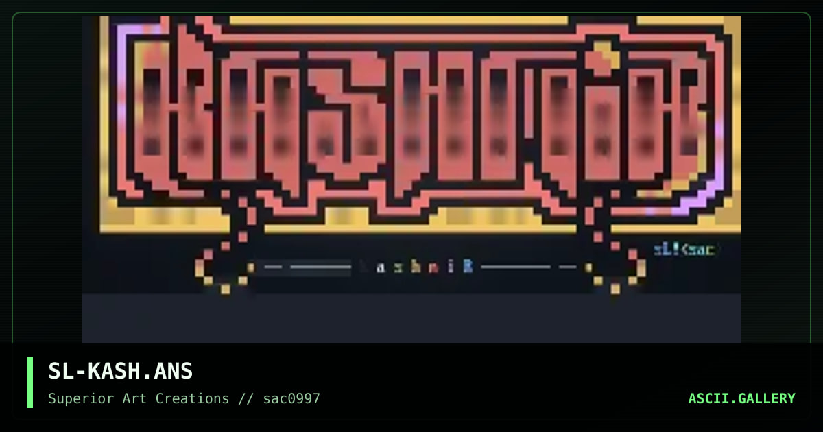 SL-KASH.ANS, by strikeligt, 1997