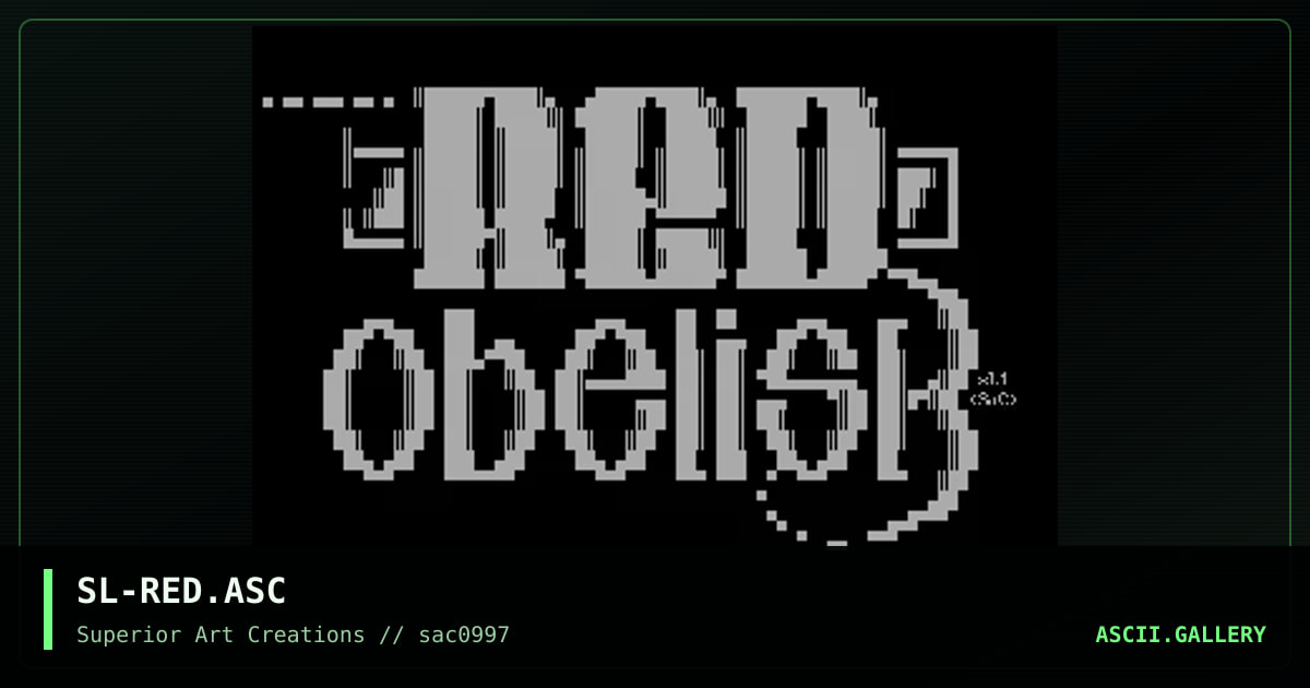 SL-RED.ASC, by strikeligt, 1997