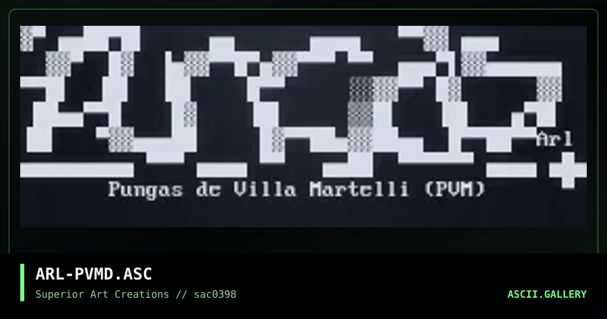 ARL-PVMD.ASC, by arlequin, 1998
