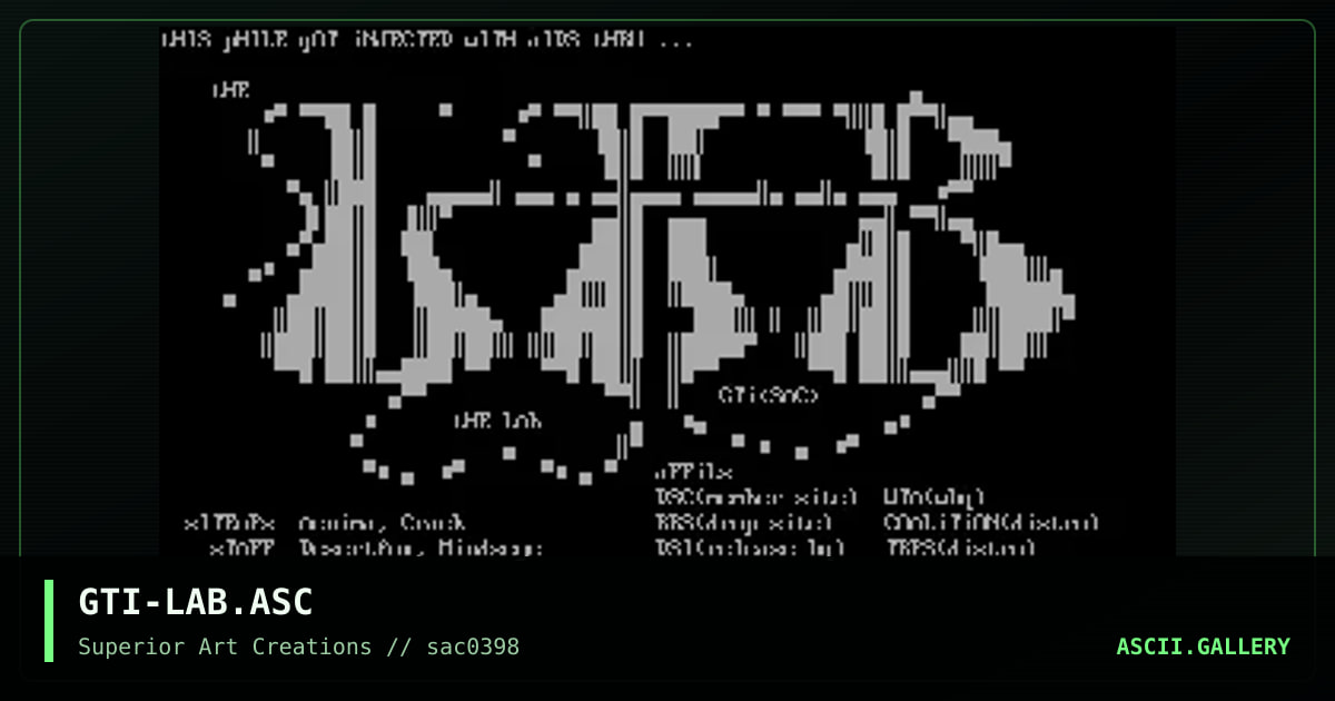 GTI-LAB.ASC, by gti, 1998