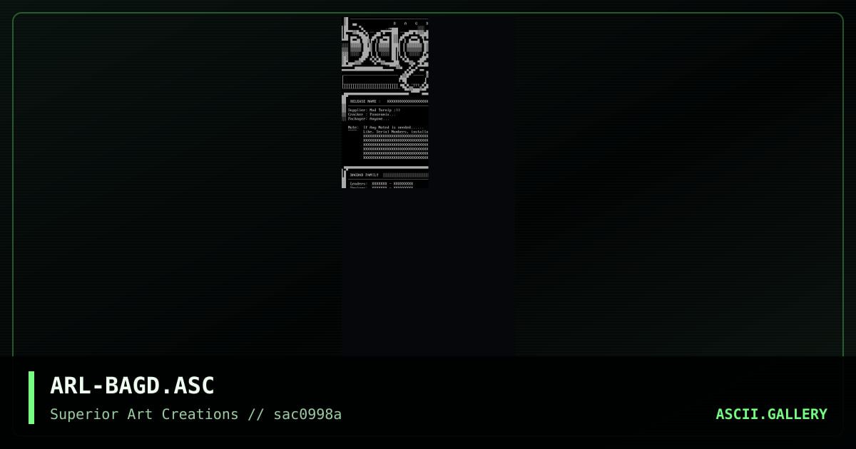 ARL-BAGD.ASC, by arlequin, 1998