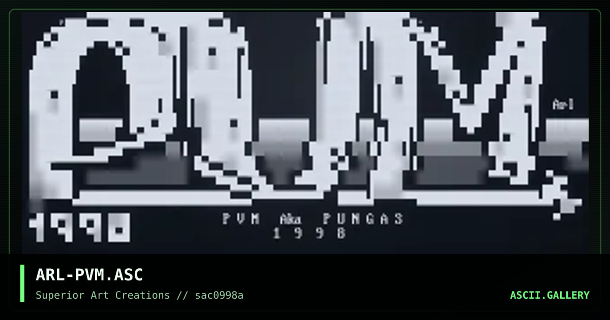 ARL-PVM.ASC, by arlequin, 1998