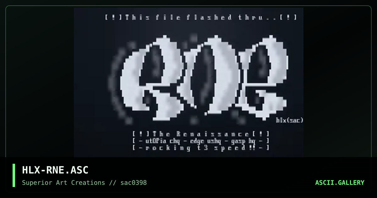 HLX-RNE.ASC, by helix, 1998