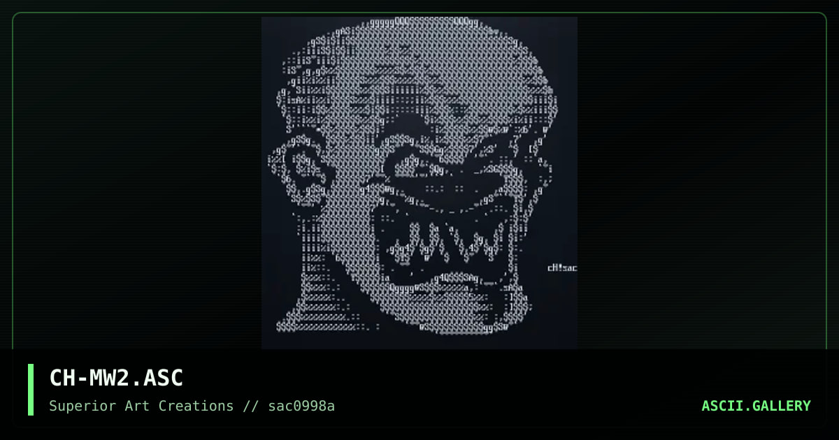 CH-MW2.ASC, by creature of hell, 1998