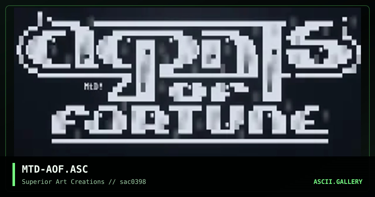 MTD-AOF.ASC, by matador, 1998