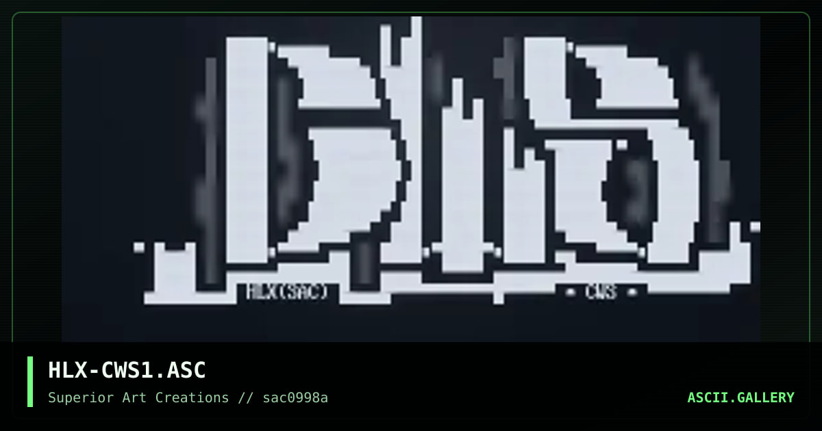 HLX-CWS1.ASC, by helix, 1998