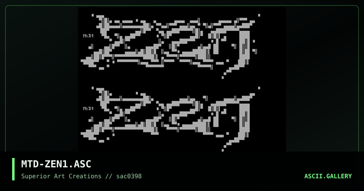 MTD-ZEN1.ASC, by matador, 1998