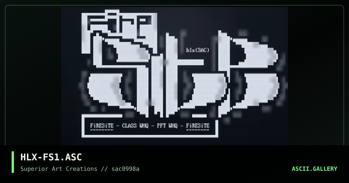 HLX-FS1.ASC, by helix, 1998