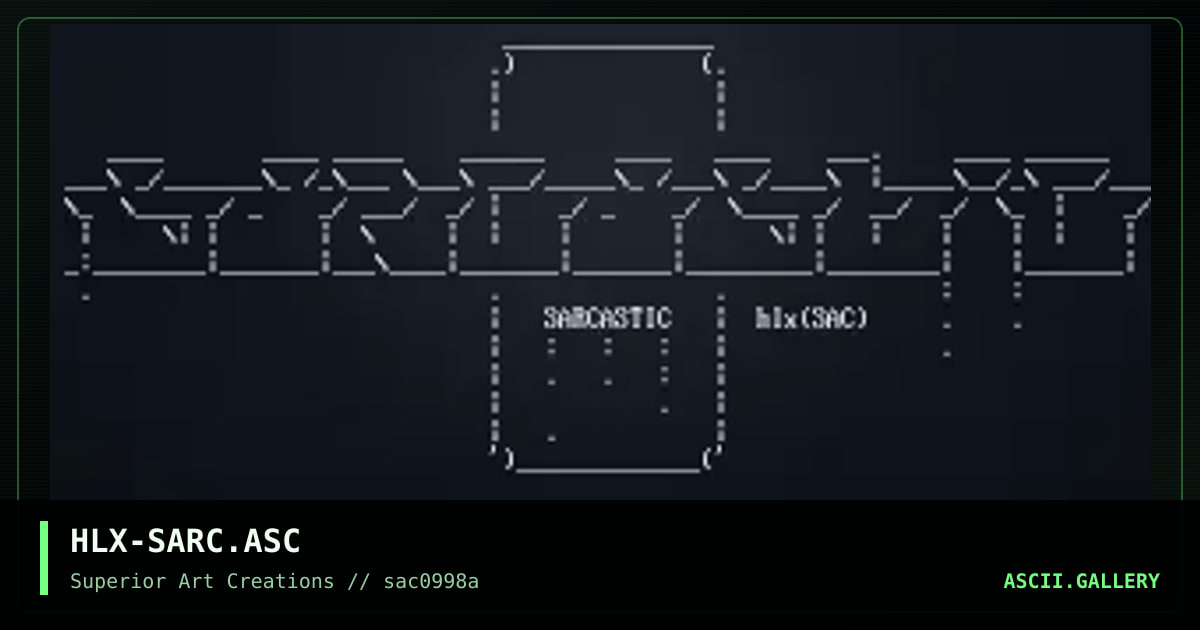 HLX-SARC.ASC, by helix, 1998