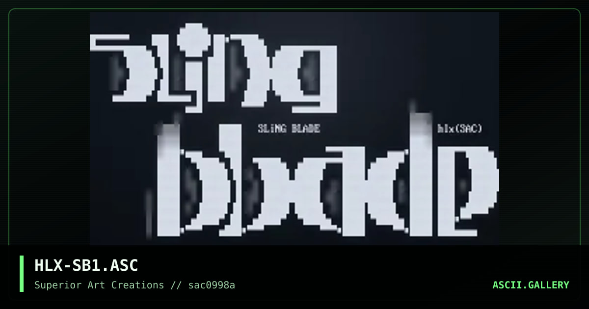 HLX-SB1.ASC, by helix, 1998