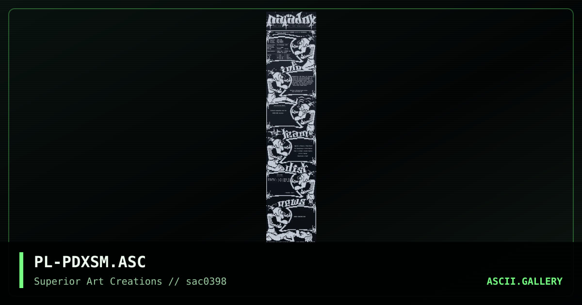 PL-PDXSM.ASC, by puschel, 1998