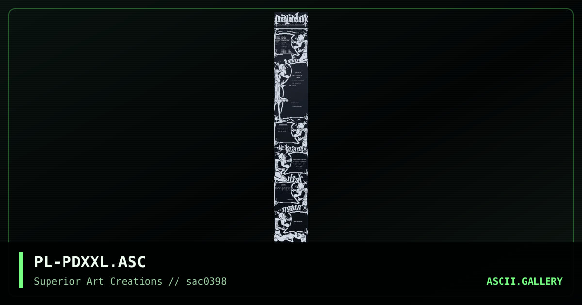 PL-PDXXL.ASC, by puschel, 1998