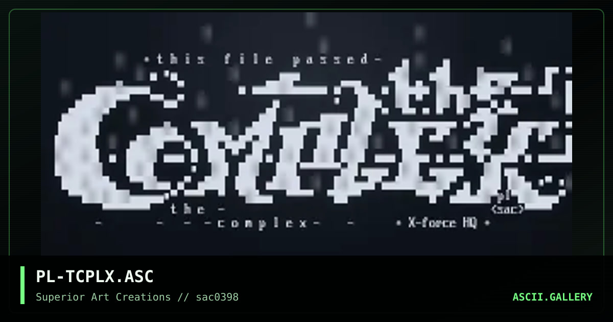 PL-TCPLX.ASC, by puschel, 1998