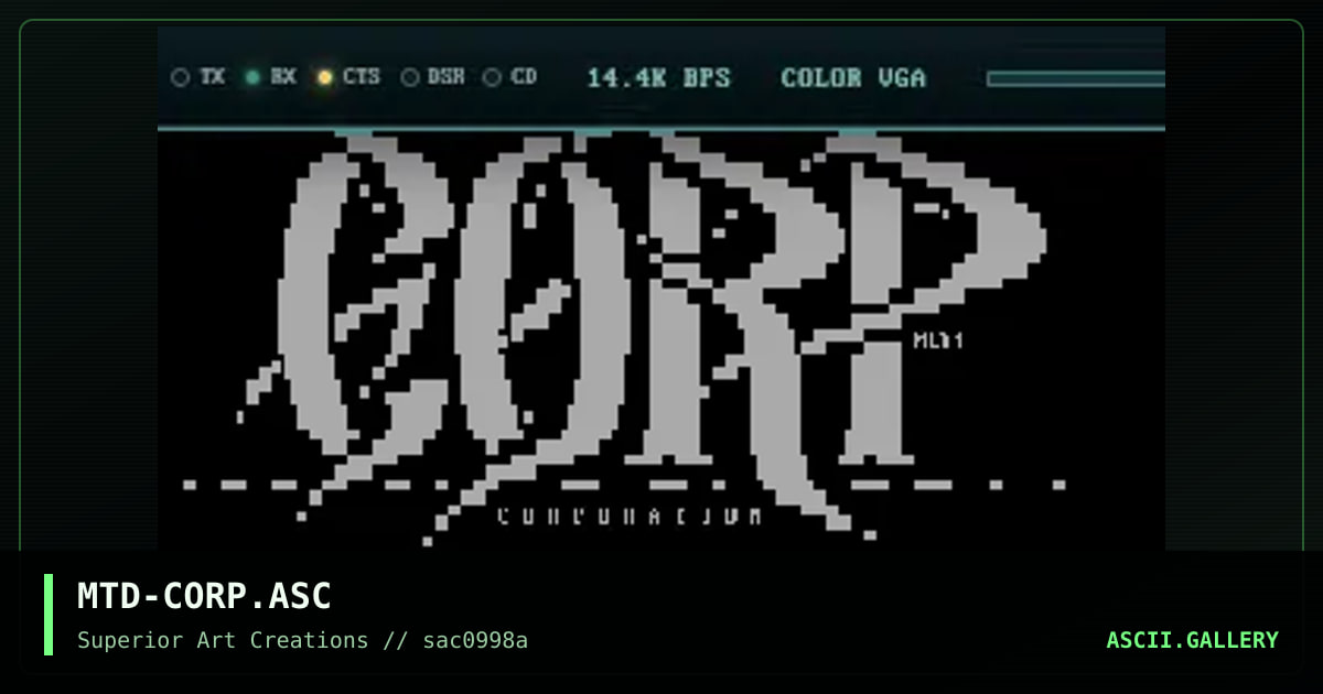 MTD-CORP.ASC, by matador, 1998