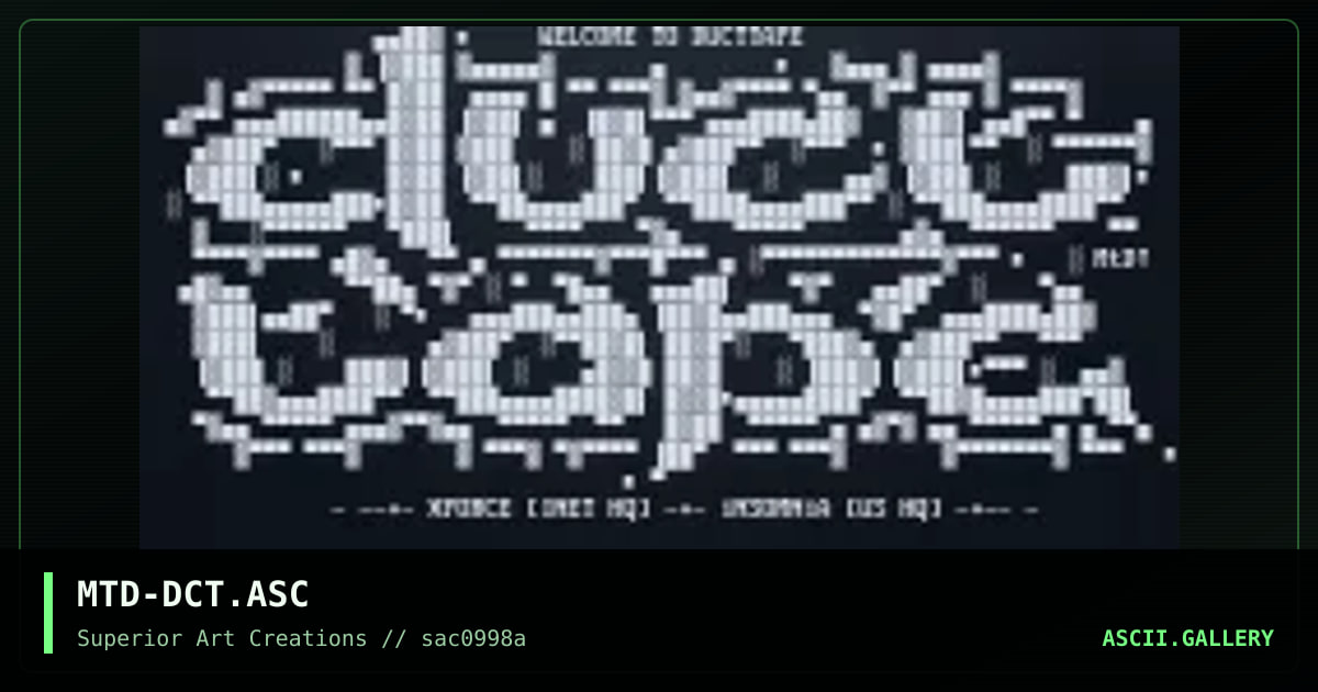 MTD-DCT.ASC, by matador, 1998