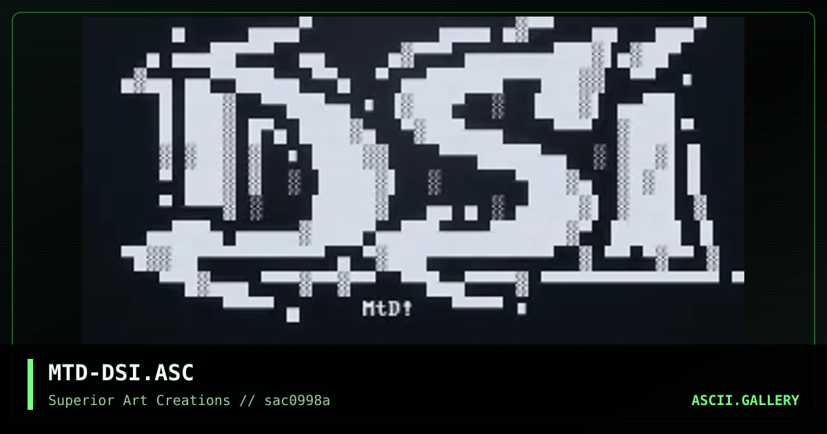 MTD-DSI.ASC, by matador, 1998