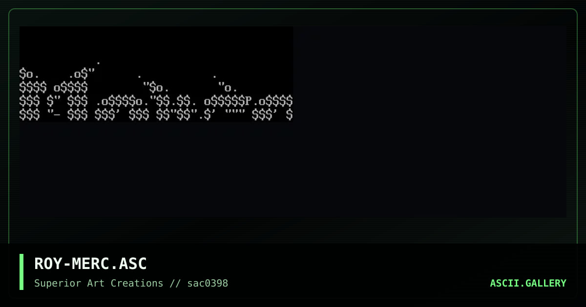 ROY-MERC.ASC, by roy, 1998