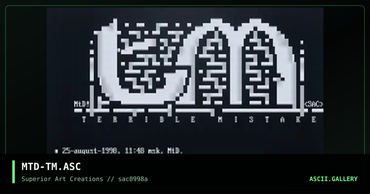 MTD-TM.ASC, by matador, 1998