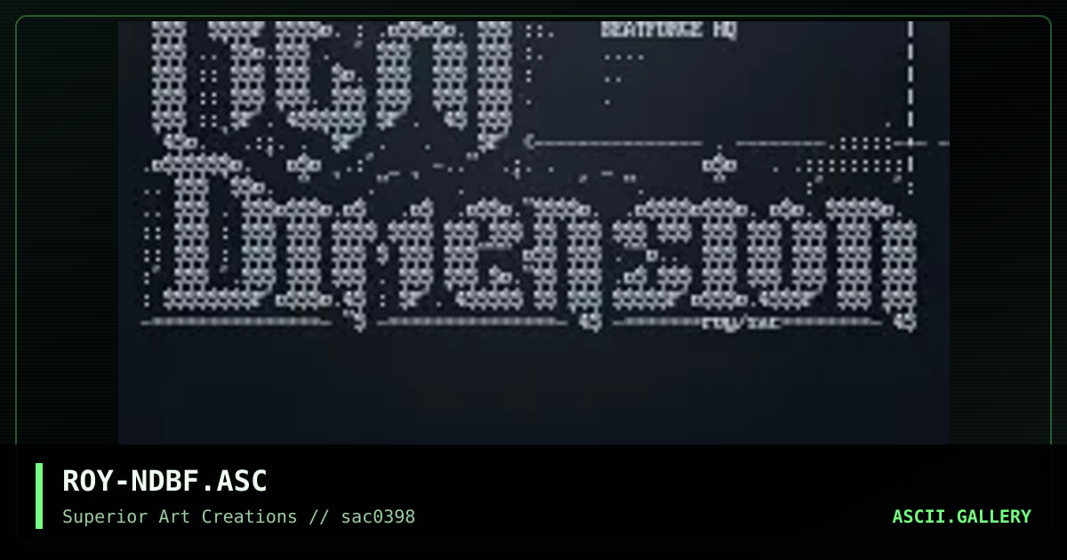 ROY-NDBF.ASC, by roy, 1998
