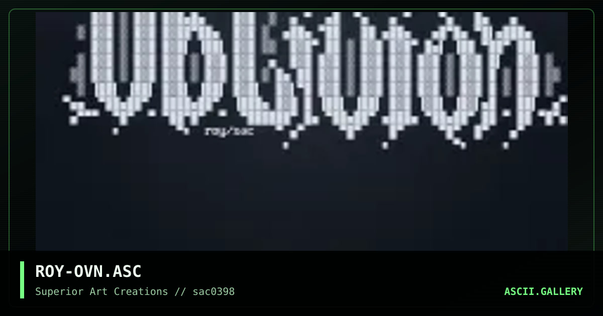 ROY-OVN.ASC, by roy, 1998
