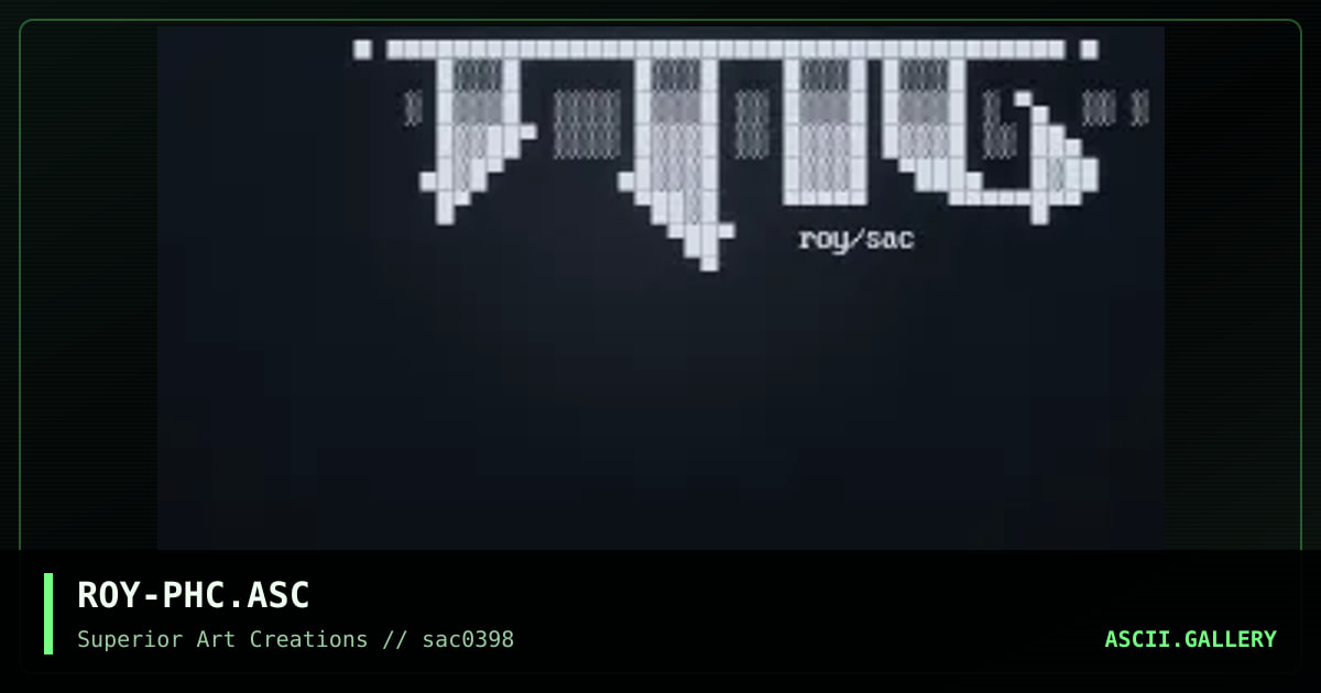 ROY-PHC.ASC, by roy, 1998