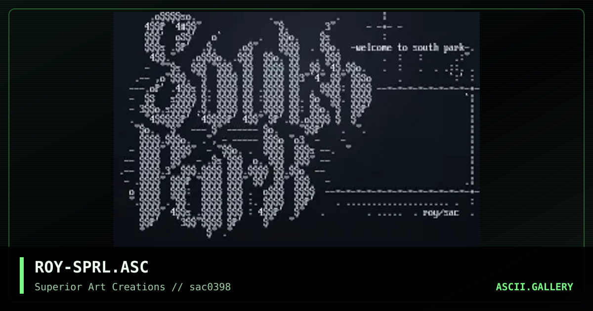 ROY-SPRL.ASC, by roy, 1998