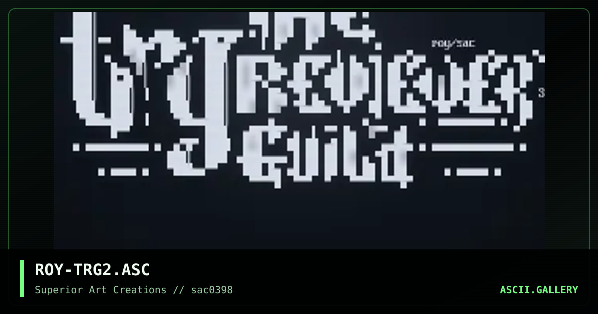 ROY-TRG2.ASC, by roy, 1998