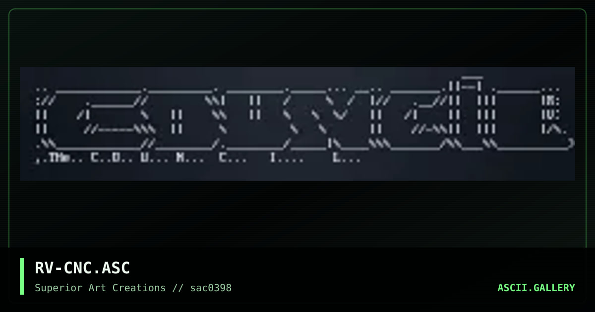 RV-CNC.ASC, by rave, 1998