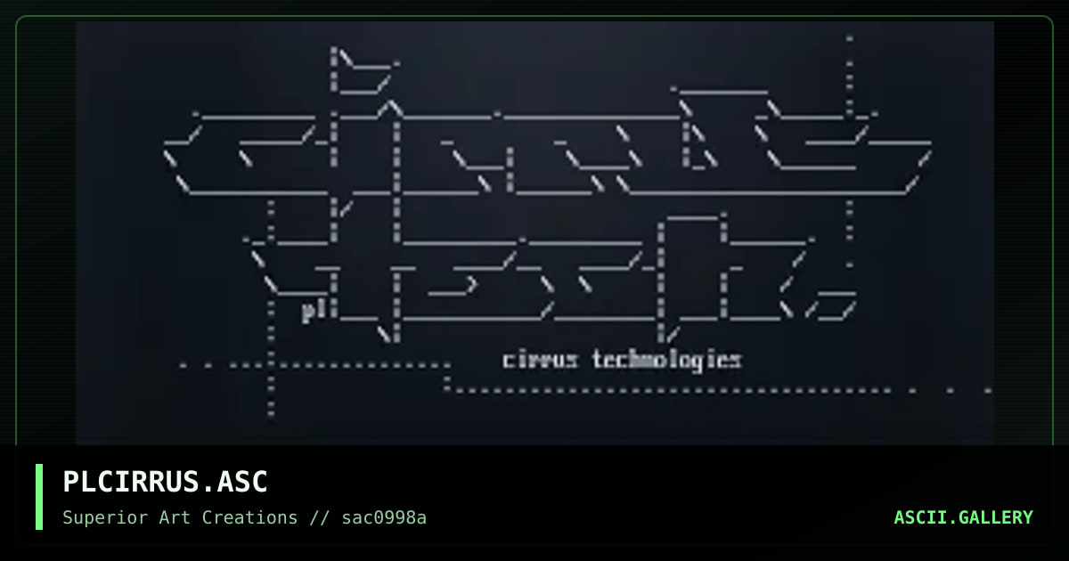 PLCIRRUS.ASC, by puschel, 1998