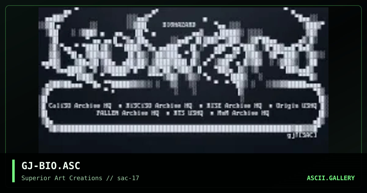 .zip >> BI0HAZARD, by grymmjack, 1999