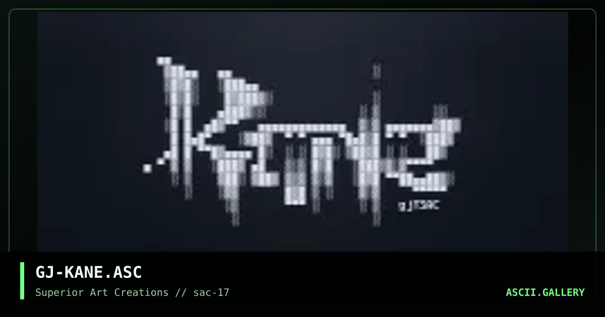 logo >> kane ftp, by grymmjack, 1999