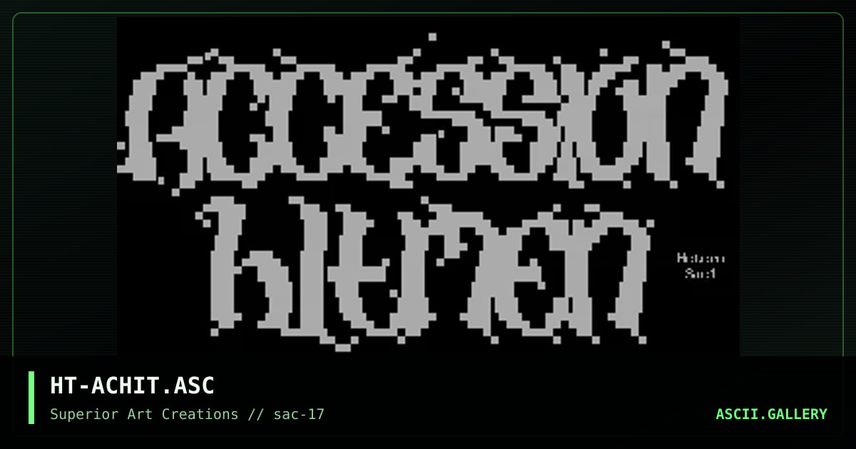 HT-ACHIT.ASC, by hetero, 1999