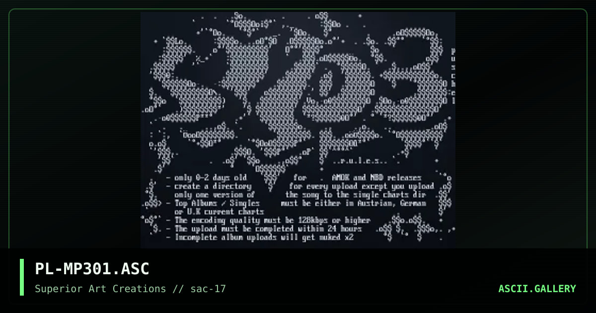 PL-MP301.ASC, by puschel, 1999