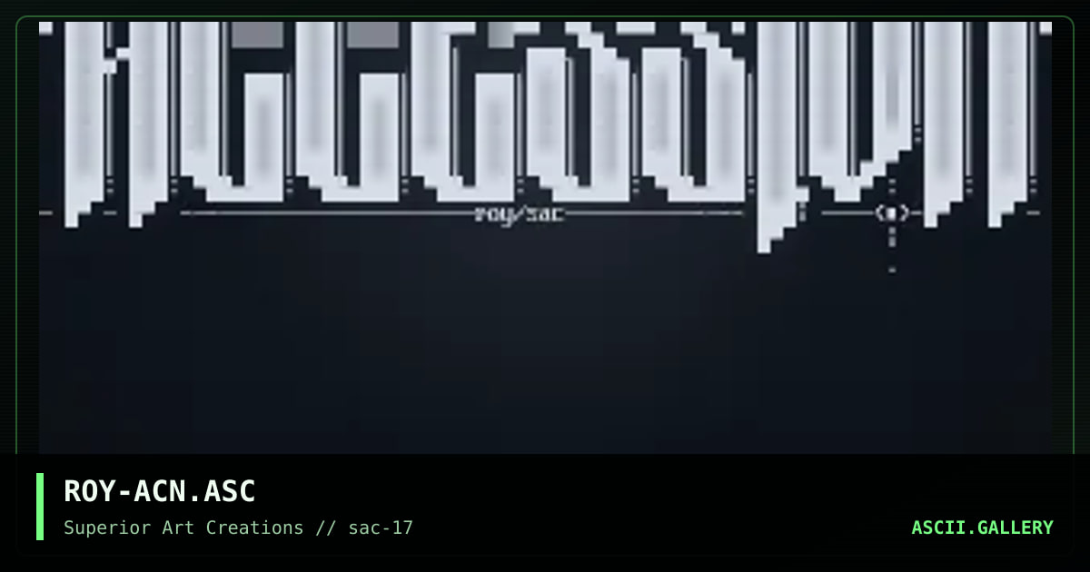ROY-ACN.ASC, by roy, 1999