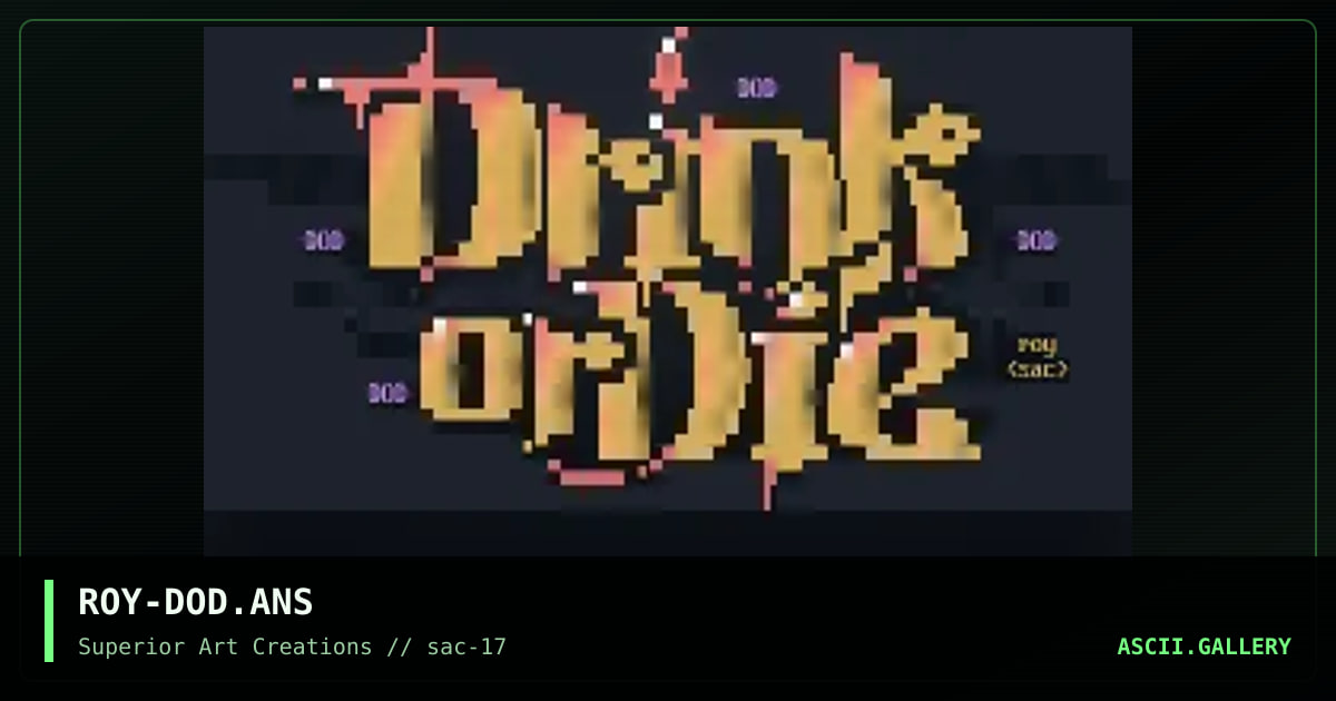 ROY-DOD.ANS, by roy, 1999