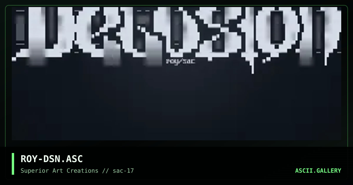 ROY-DSN.ASC, by roy, 1999
