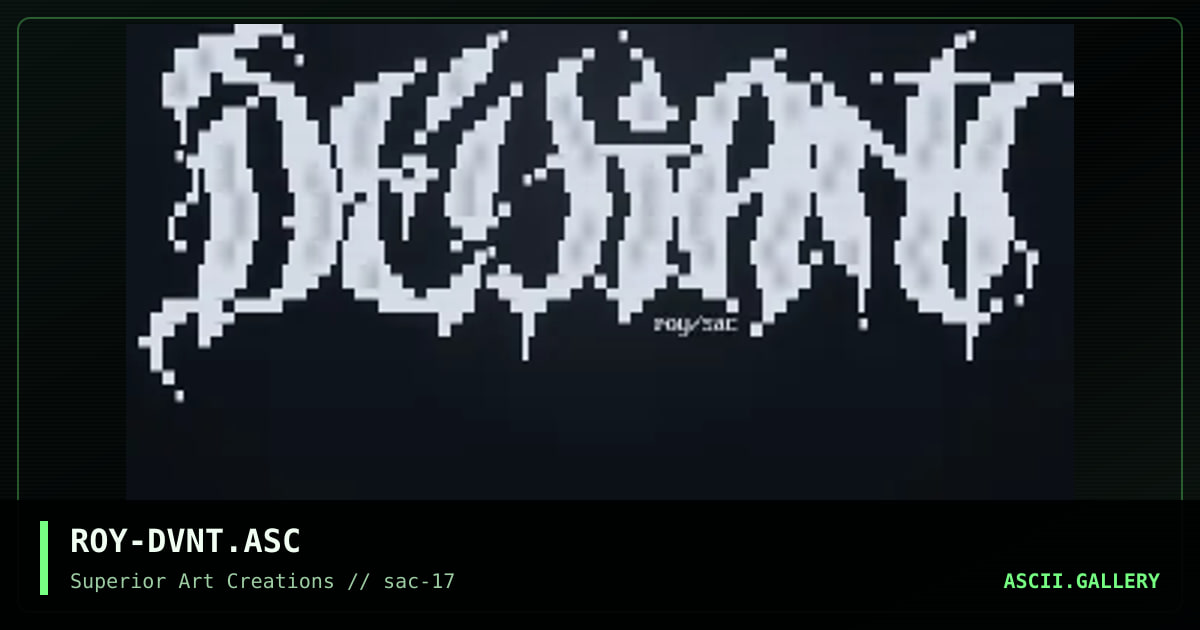 ROY-DVNT.ASC, by roy, 1999