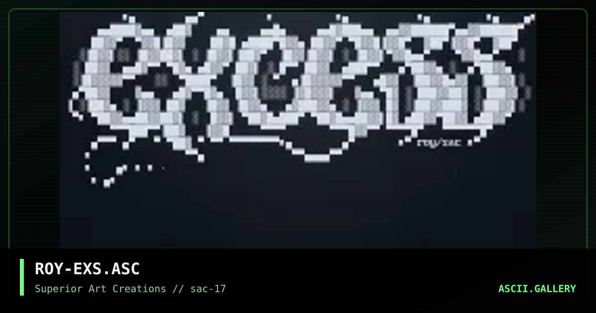 ROY-EXS.ASC, by roy, 1999