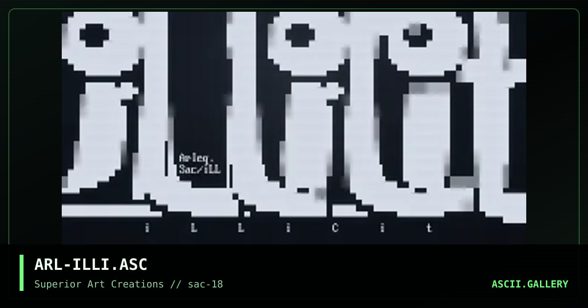 ARL-ILLI.ASC, by arlequin, 1999