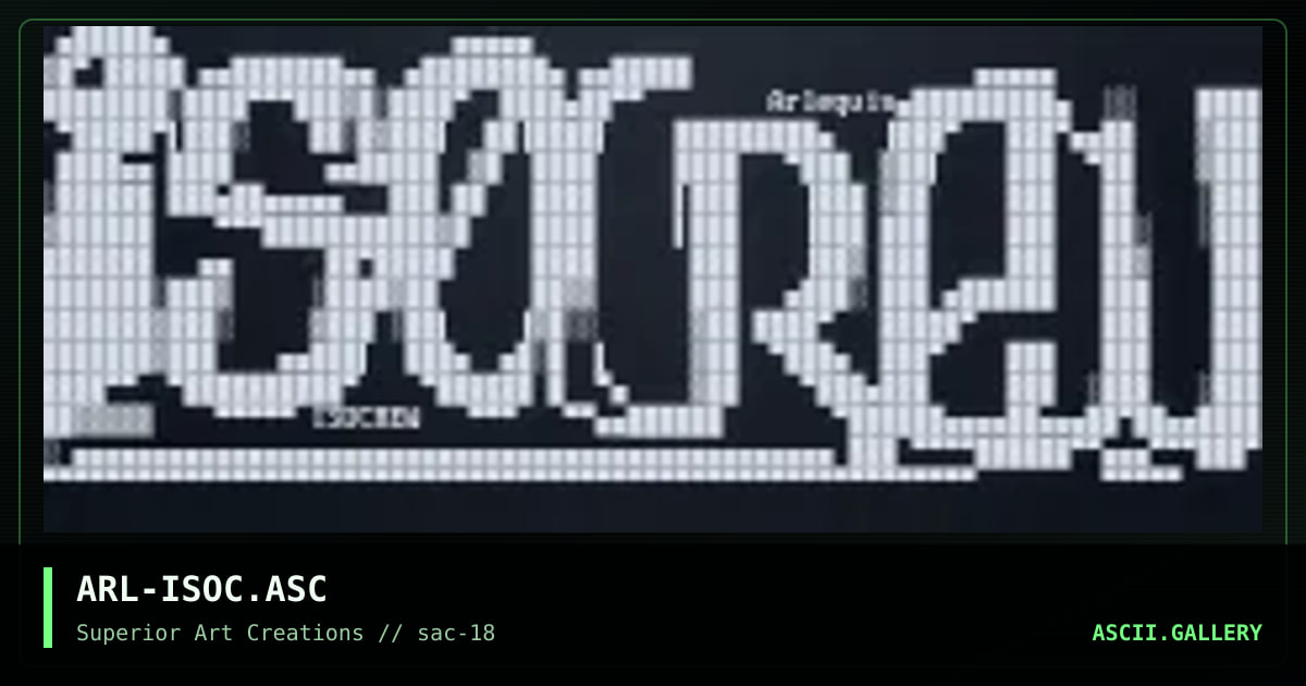 ARL-ISOC.ASC, by arlequin, 1999