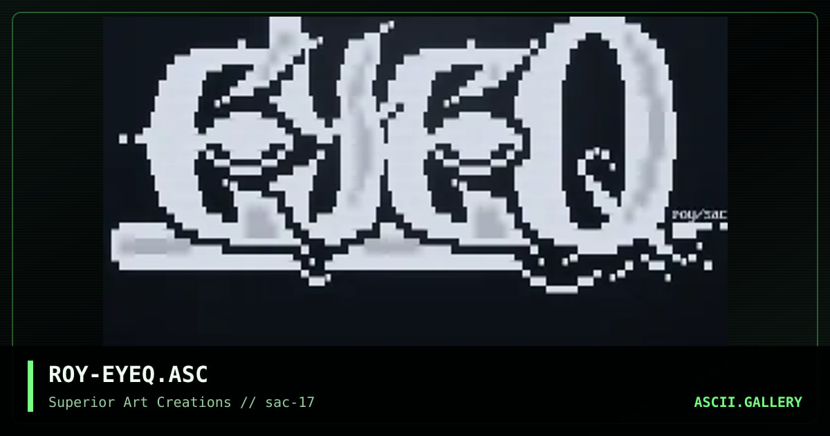 ROY-EYEQ.ASC, by roy, 1999